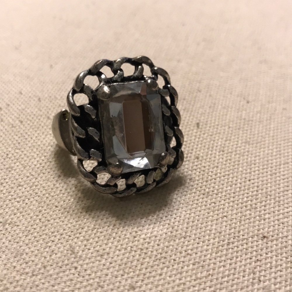 Silver gemstone ring!